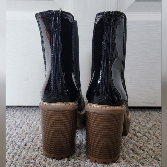 Olivia Miller Platform Boots Shiny size 6.5 - Picture 7 of 11